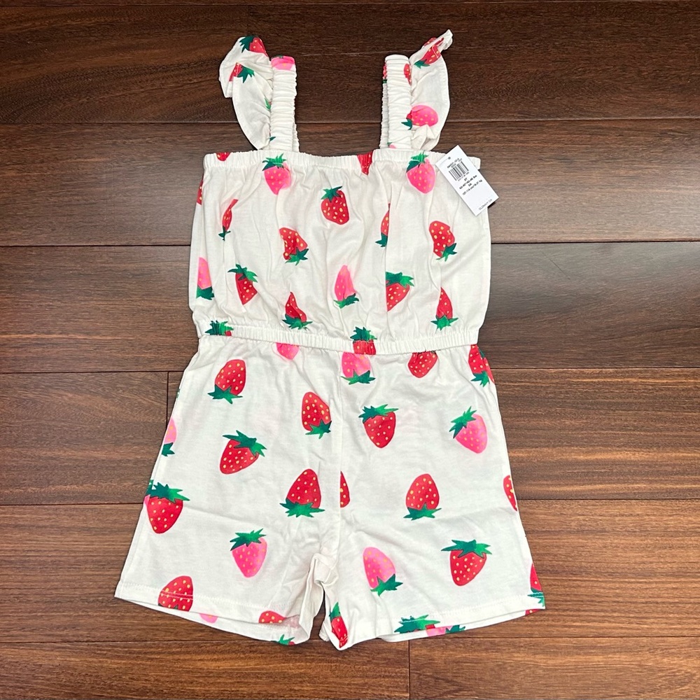 BNWT Old Navy Kids Romper with Strawberry Design